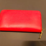 Portafoglio in Vera Pelle Rosso