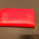Portafoglio in Vera Pelle Rosso