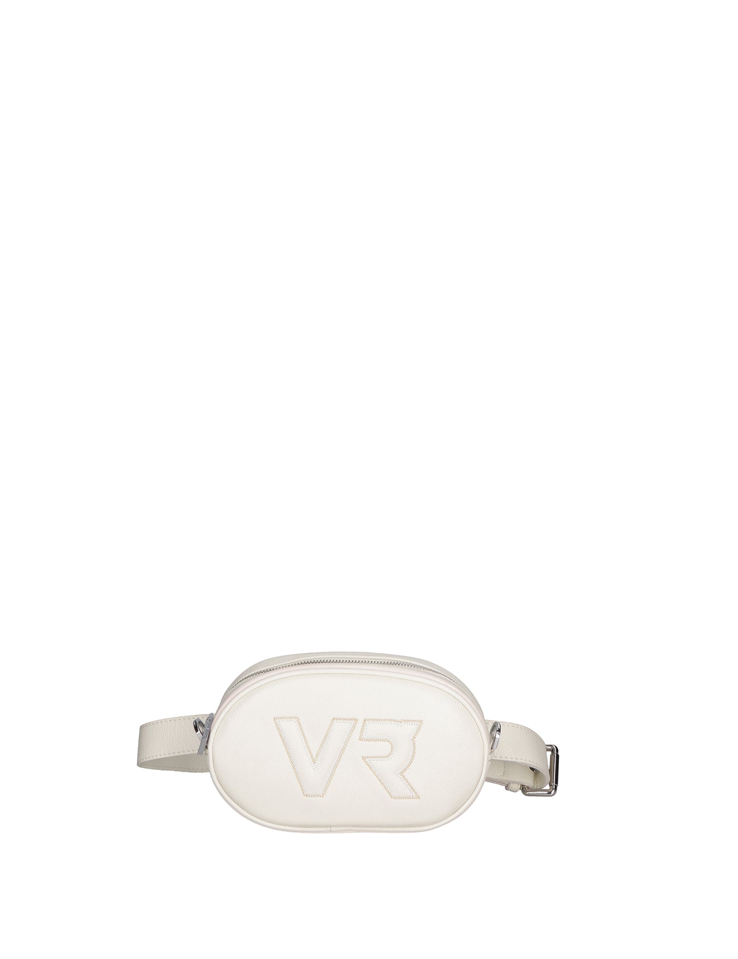 Borsa a Tracolla in Dollaro Leather Bianco