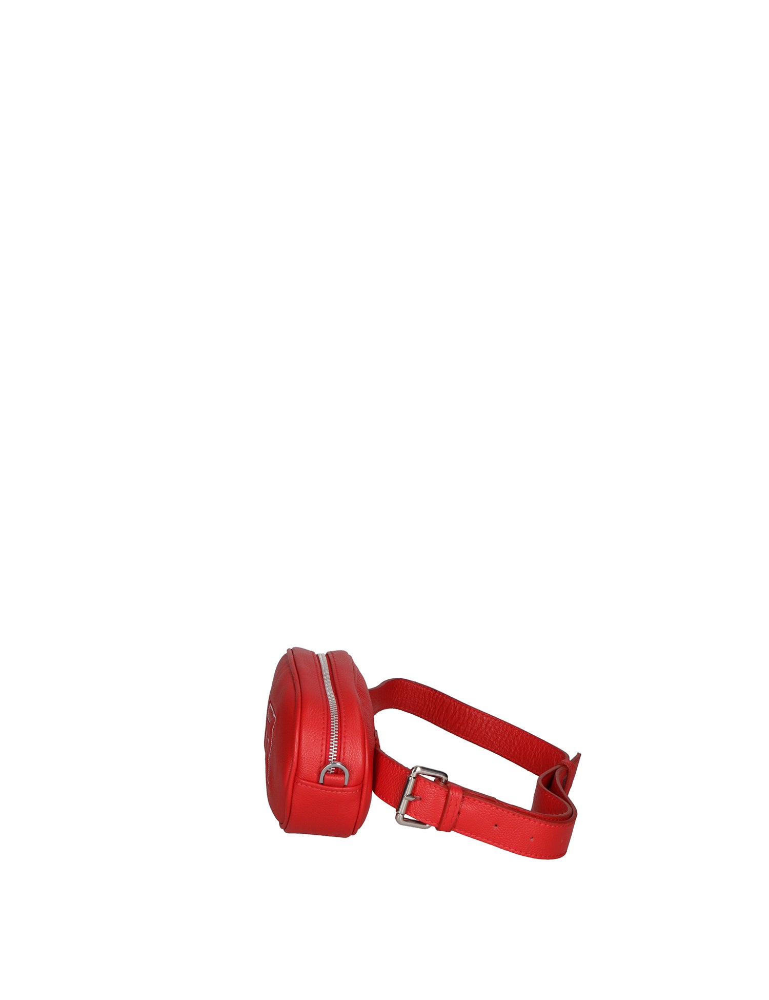Borsa a Tracolla in Dollaro Leather Rosso