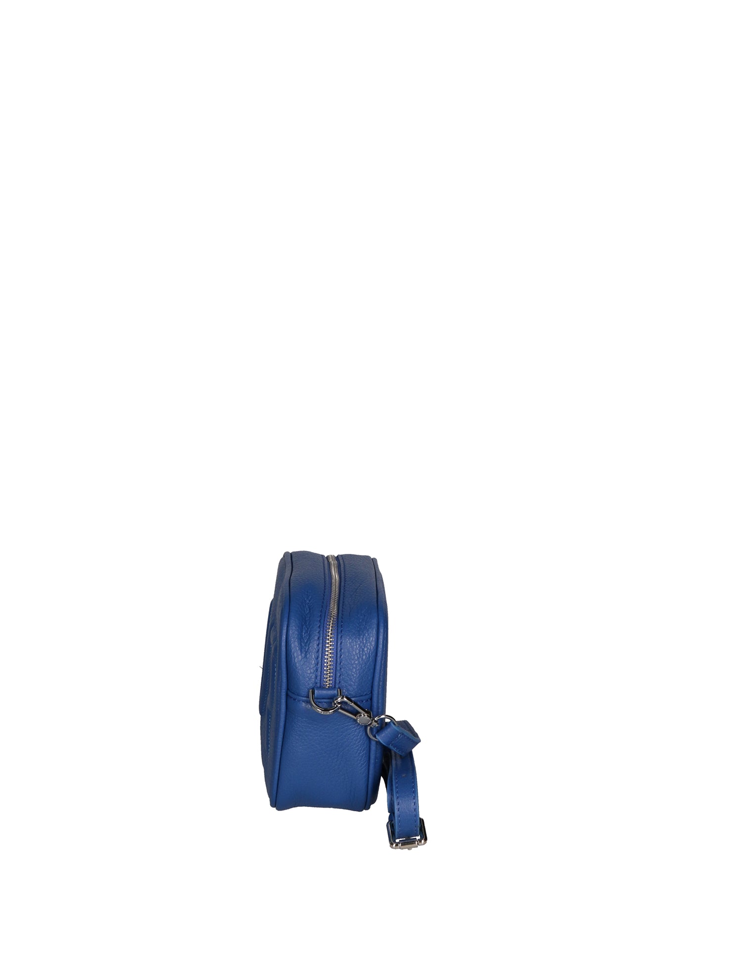 Borsa a Tracolla in Dollaro Leather Blu