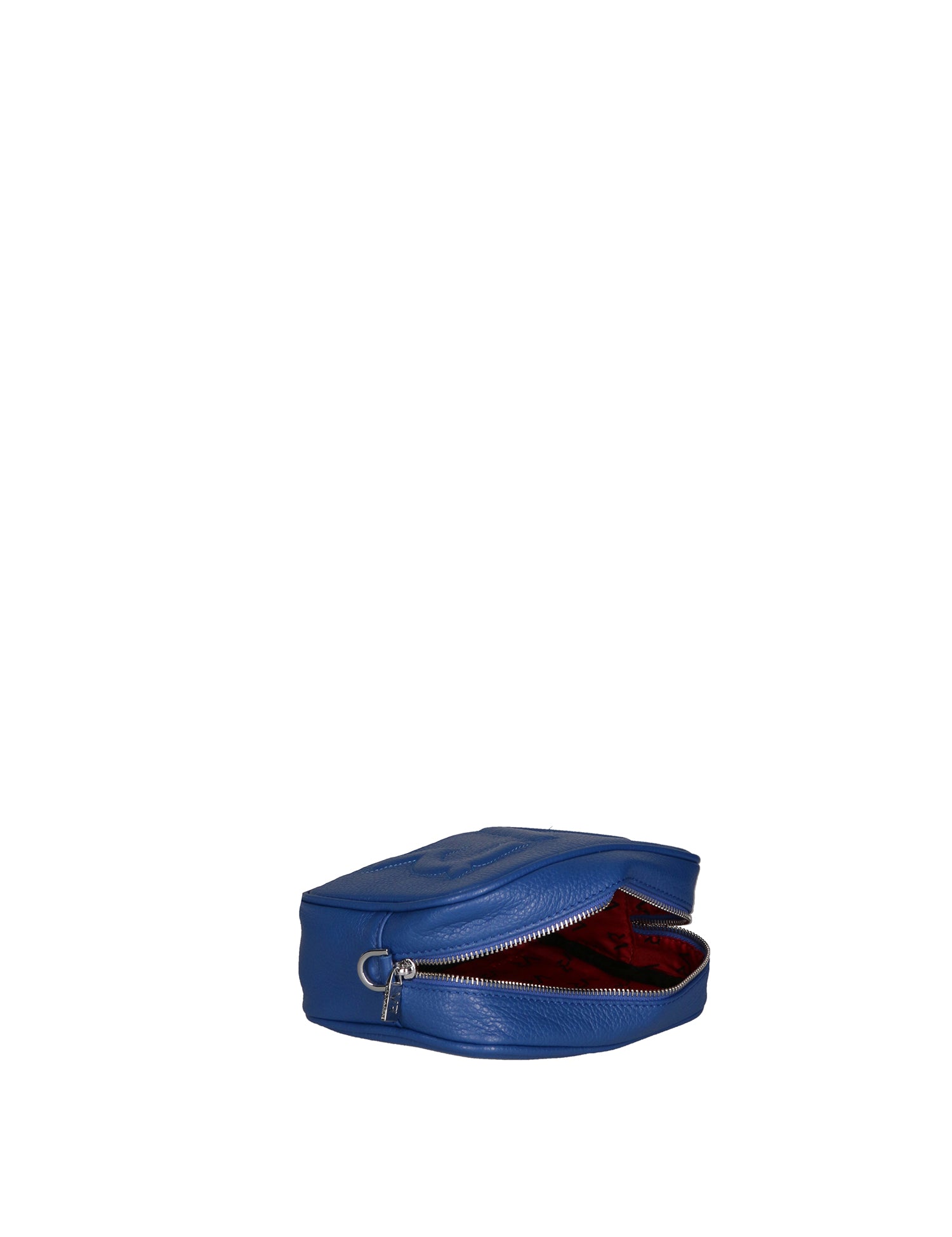 Borsa a Tracolla in Dollaro Leather Blu