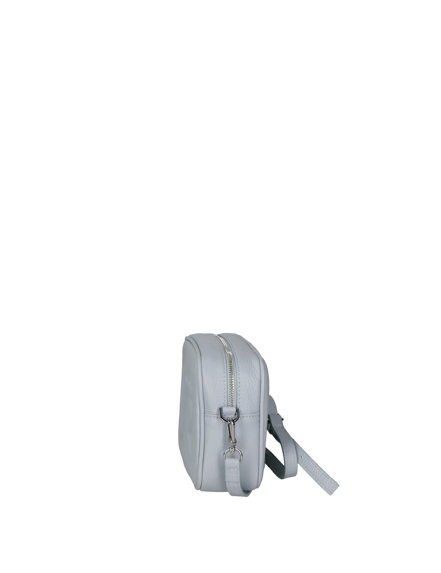 Borsa a Tracolla in Dollaro Leather Azzurro