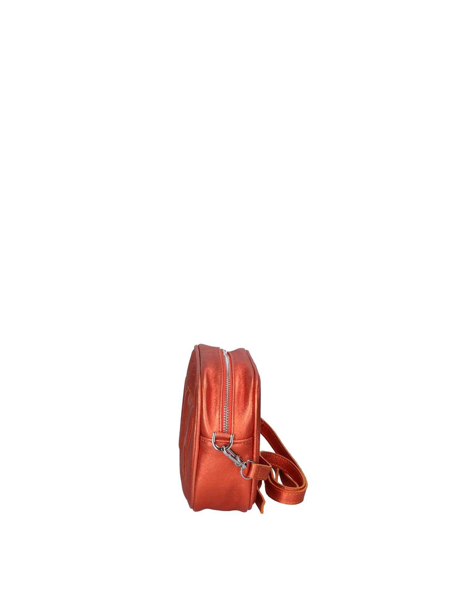Borsa a Tracolla in Genuine Printed Suede Leather Rosa