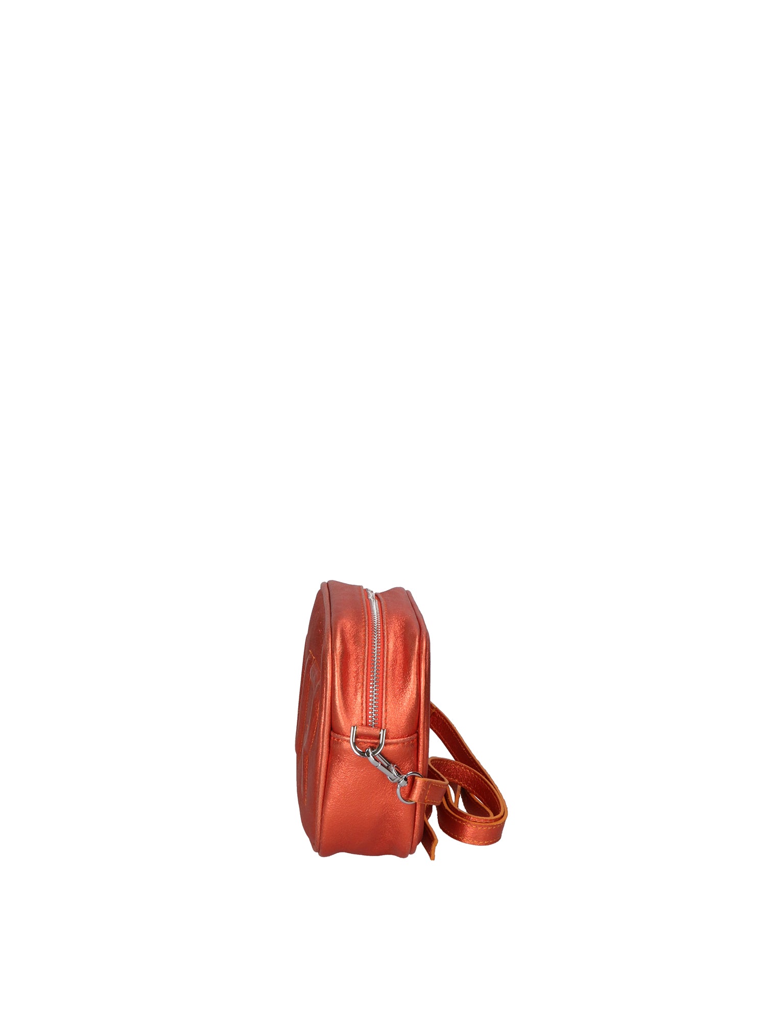 Borsa a Tracolla in Genuine Printed Suede Leather Rosa