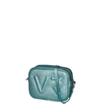 Borsa a Tracolla in Genuine Printed Suede Leather Turchese