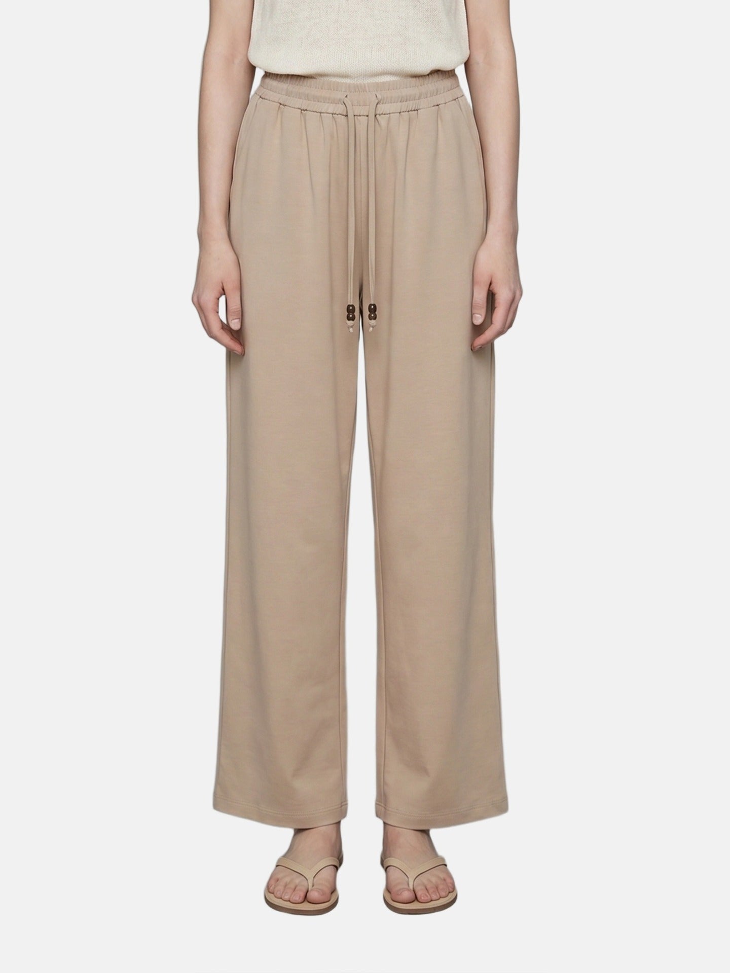Pantaloni in Cotone Marrone