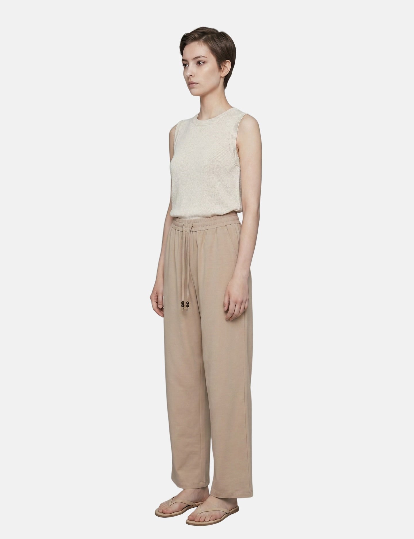Pantaloni in Cotone Marrone