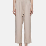 Pantaloni in Cotone Beige