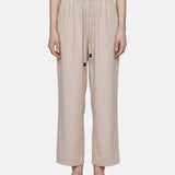 Pantaloni in Cotone Beige