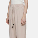 Pantaloni in Cotone Beige