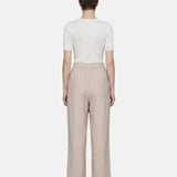 Pantaloni in Cotone Beige