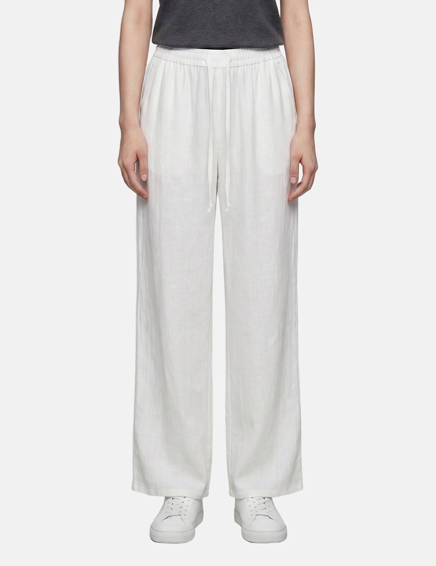 Pantaloni in Viscosa Bianco