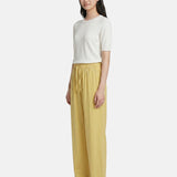Pantaloni in Viscosa Giallo