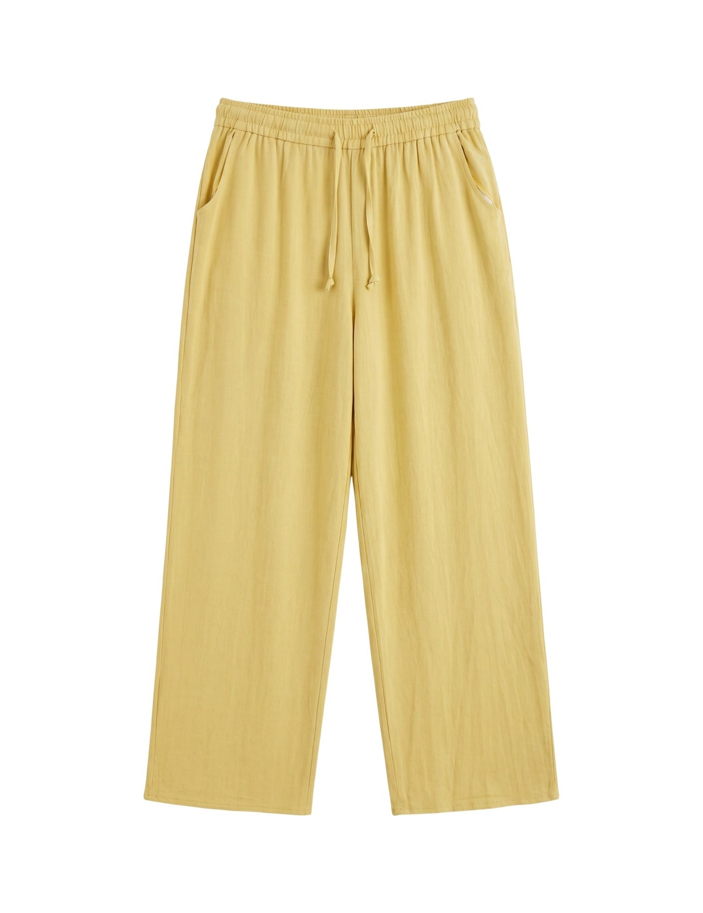 Pantaloni in Viscosa Giallo