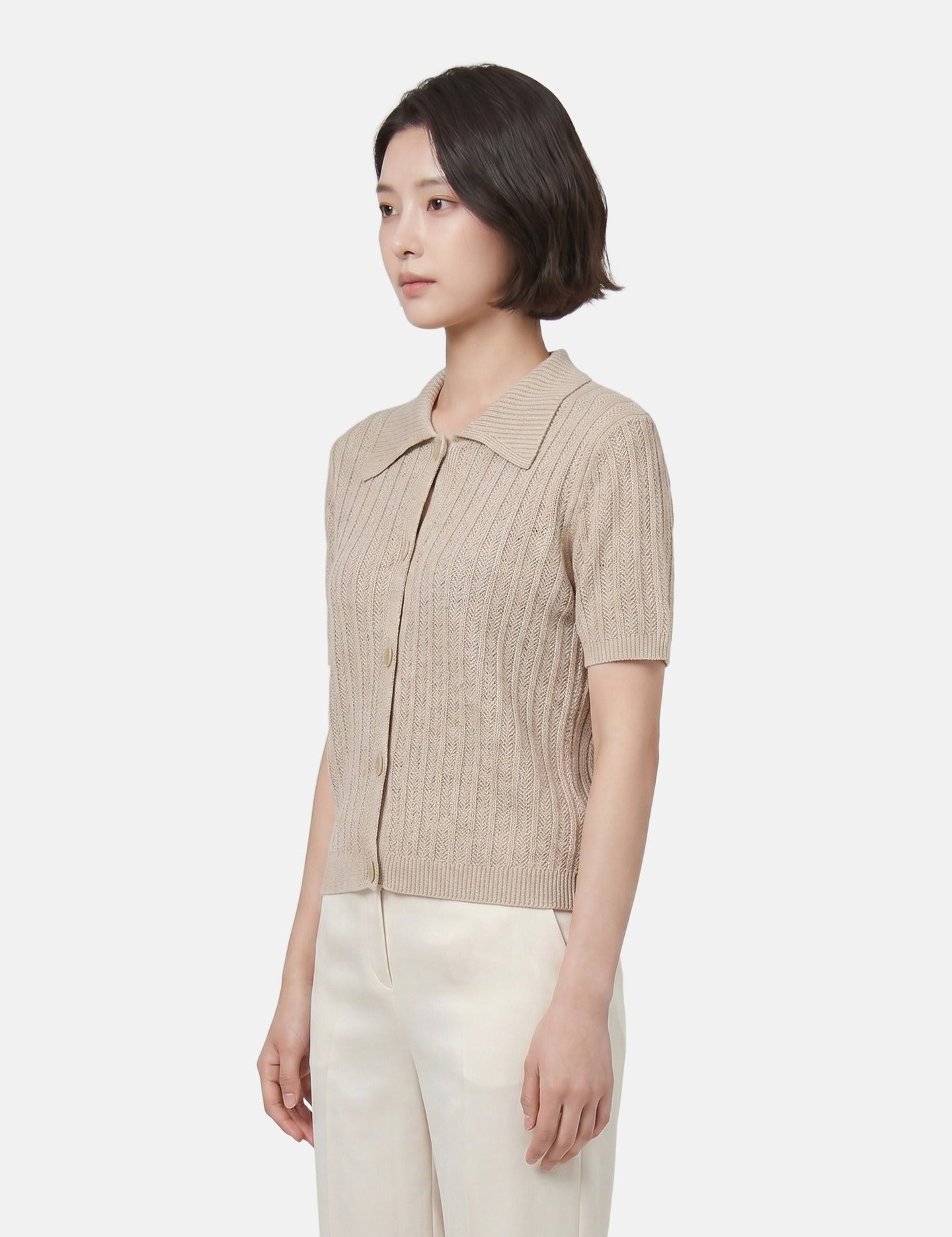 Maglieria in Poliestere Beige