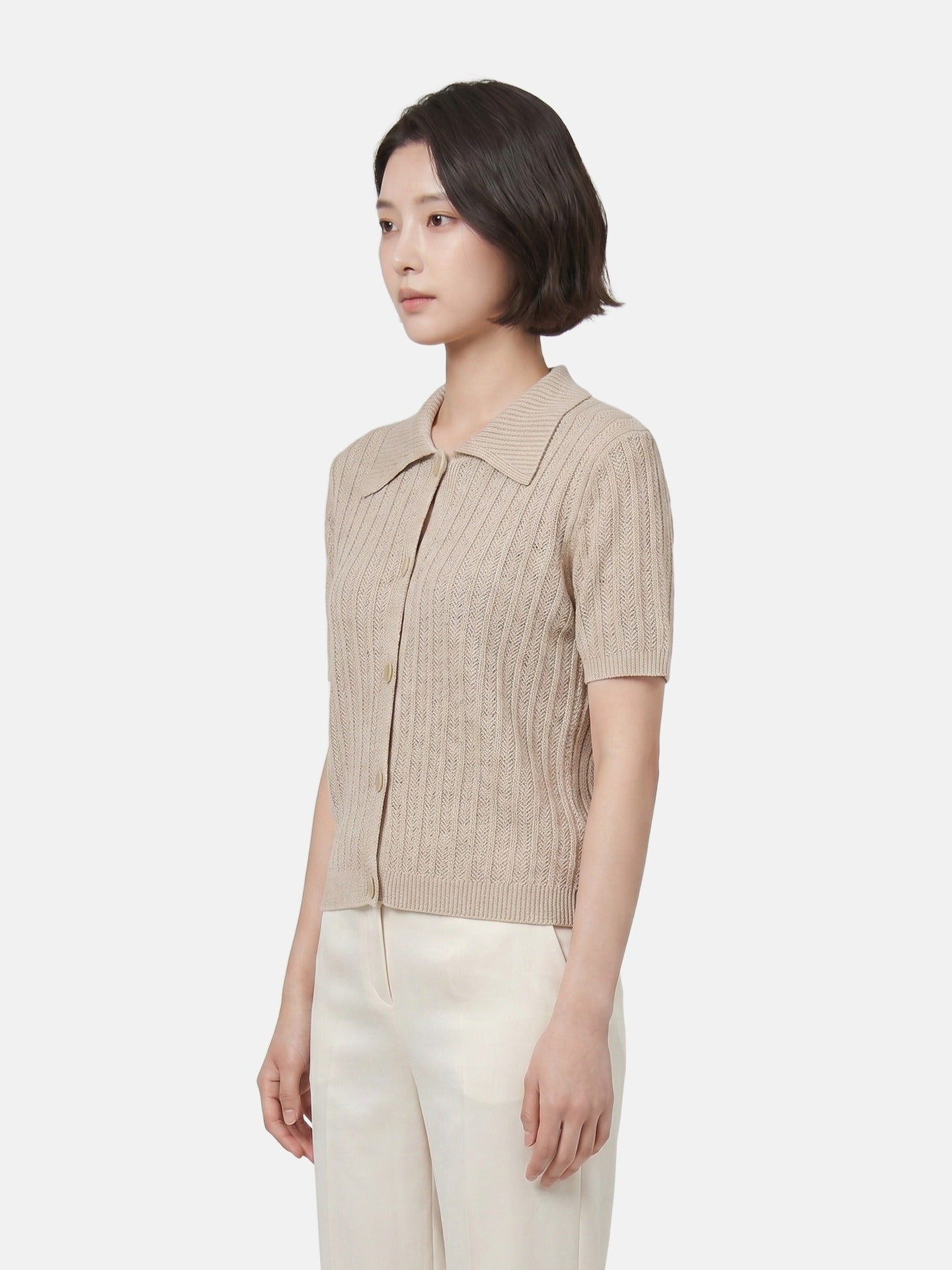 Maglieria in Poliestere Beige