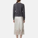 Gonna in Poliestere Beige Scuro