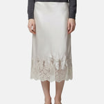 Gonna in Poliestere Beige Scuro