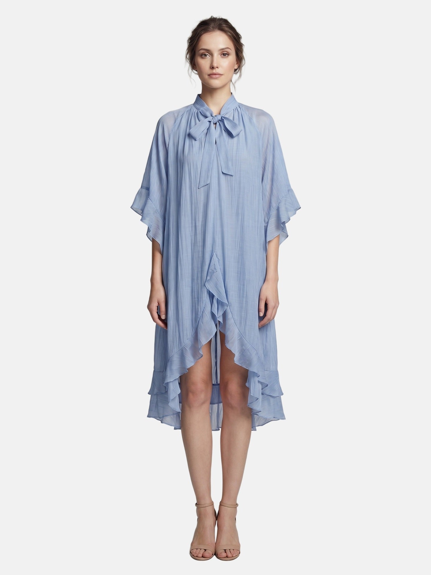 Vestito in Tencel Blu