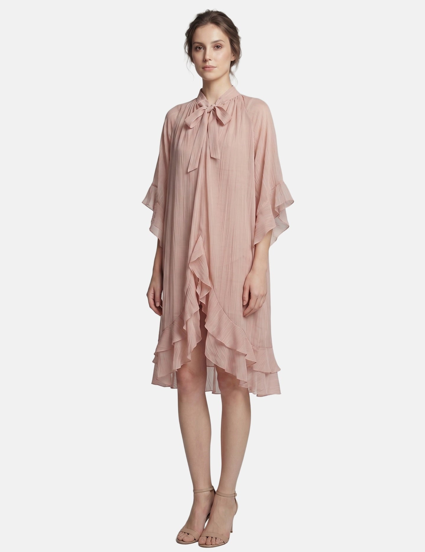 Vestito in Tencel Rosa