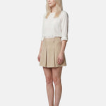 Gonna in Poliestere Beige