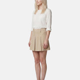 Gonna in Poliestere Beige