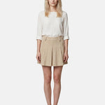 Gonna in Poliestere Beige