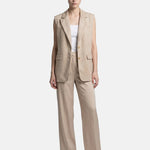 Gilet in Poliestere Beige