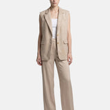 Gilet in Poliestere Beige