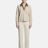 Camicia in Poliestere Beige