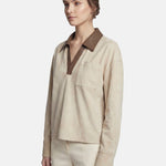 Camicia in Poliestere Beige