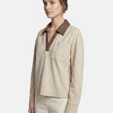 Camicia in Poliestere Beige