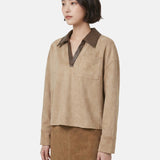 Camicia in Poliestere Cammello