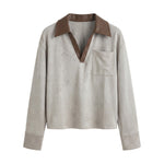 Camicia in Poliestere Verde Militare