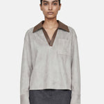 Camicia in Poliestere Verde Militare