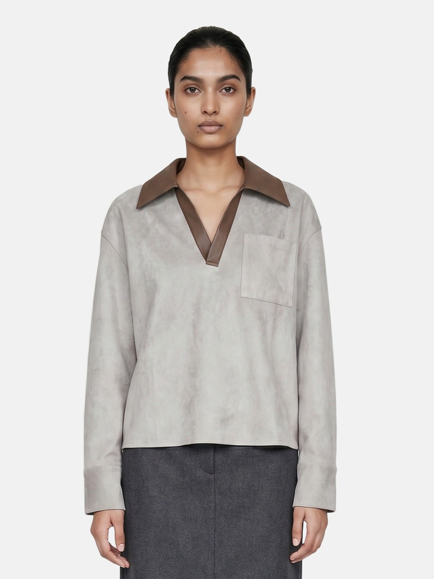 Camicia in Poliestere Verde Militare