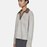 Camicia in Poliestere Verde Militare