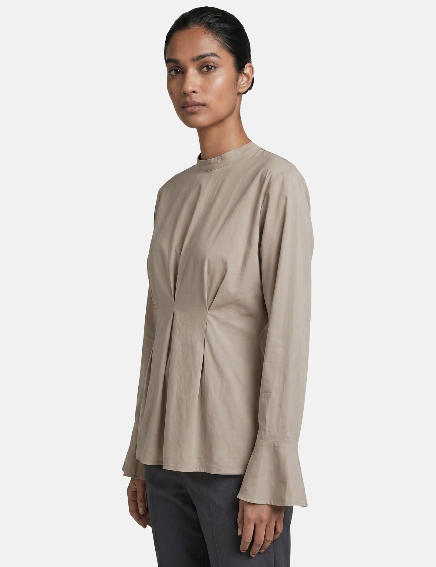Blusa in 70% Viscosa 30% Tencel Beige