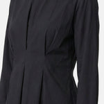 Blusa in 70% Viscosa 30% Tencel Nero