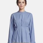Blusa in 70% Viscosa 30% Tencel Blu Jeans