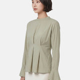 Blusa in 70% Viscosa 30% Tencel Verde Militare