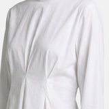 Blusa in 70% Viscosa 30% Tencel Bianco