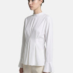 Blusa in 70% Viscosa 30% Tencel Bianco