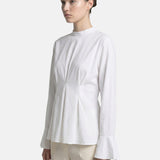 Blusa in 70% Viscosa 30% Tencel Bianco