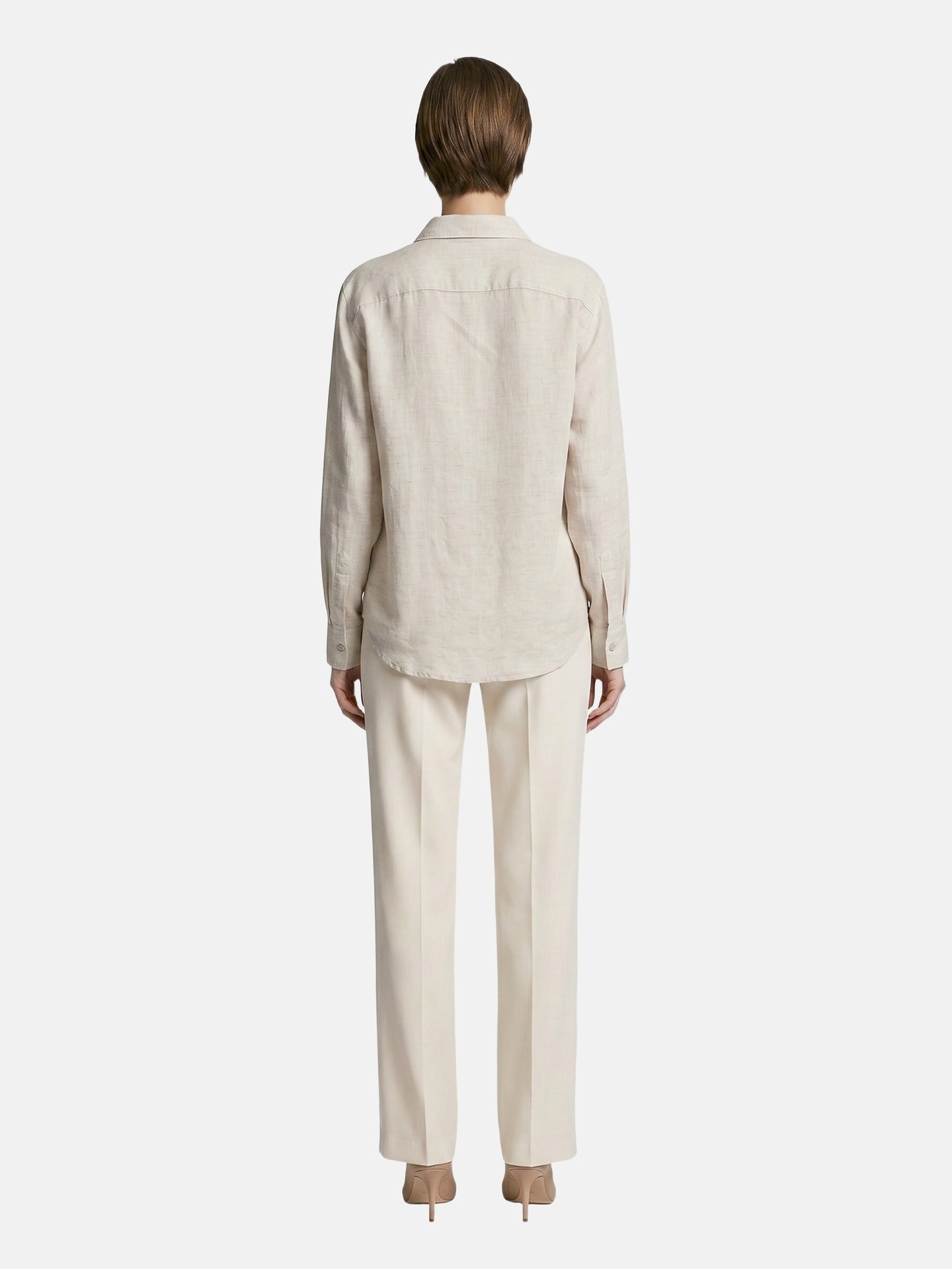 Camicia in Tencel Beige