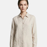 Camicia in Tencel Beige