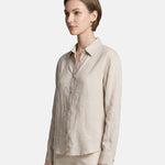 Camicia in Tencel Beige