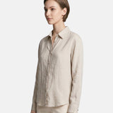 Camicia in Tencel Beige