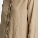 Camicia in Tencel Beige Scuro